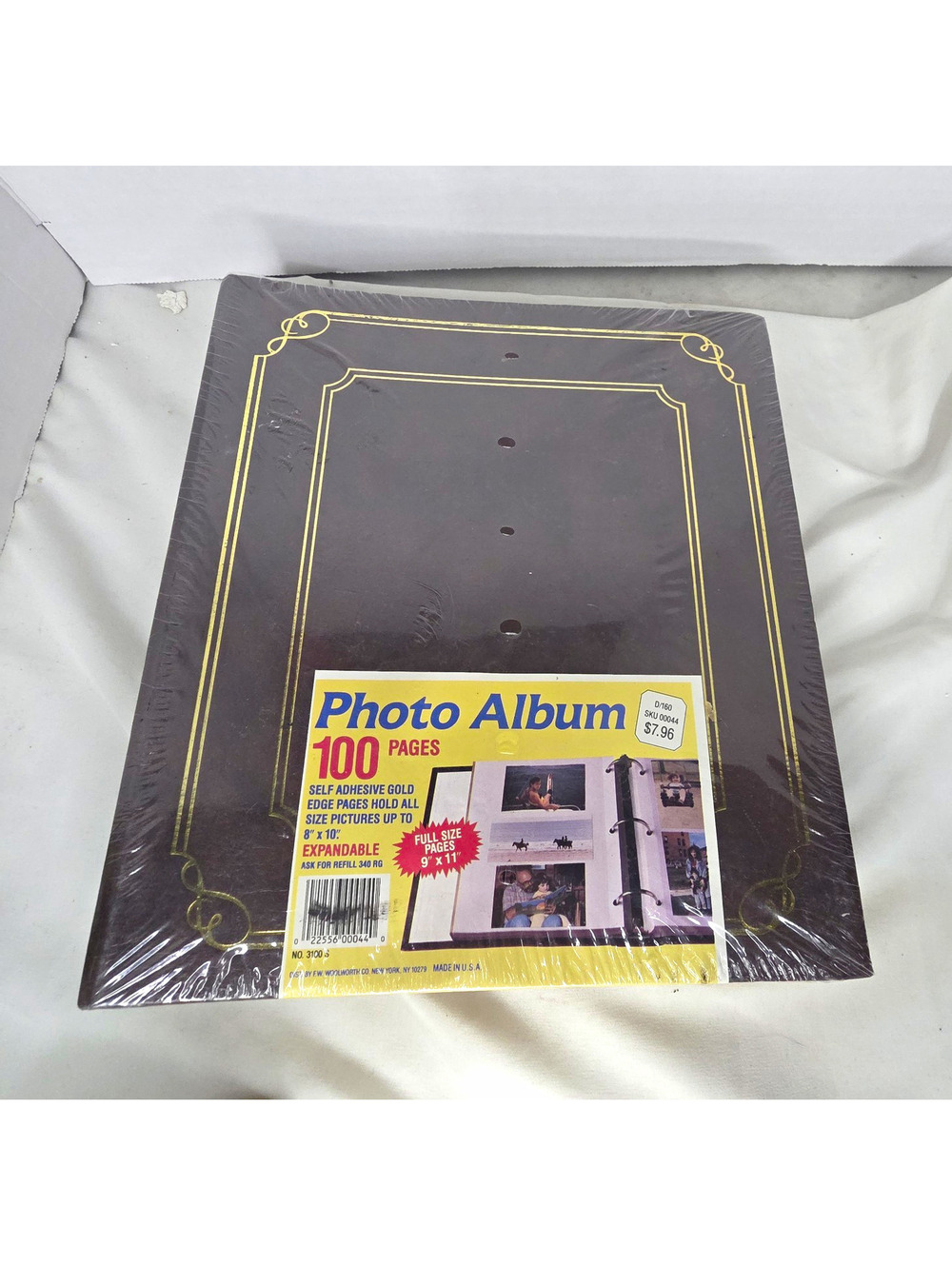 Vintage Woolworth Photo Album 100 Gold Edge Pages Sealed NOS Made USA 3100S
